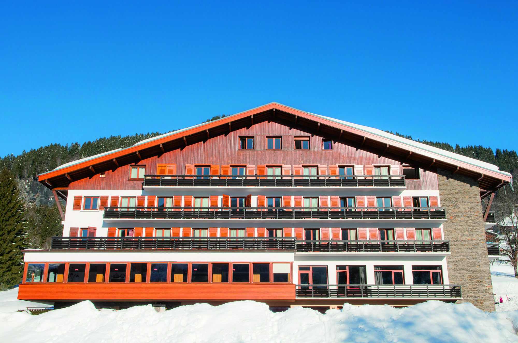 Hotel Vacances Bleues Les Chalets Du Prariand Межев Экстерьер фото
