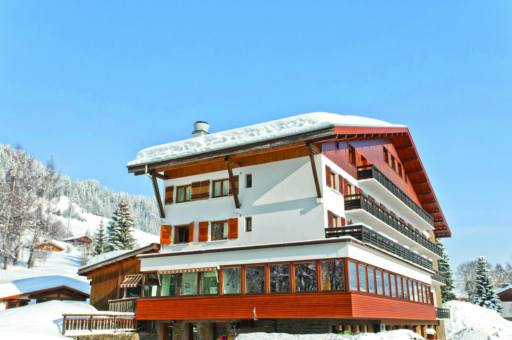 Hotel Vacances Bleues Les Chalets Du Prariand Межев Экстерьер фото